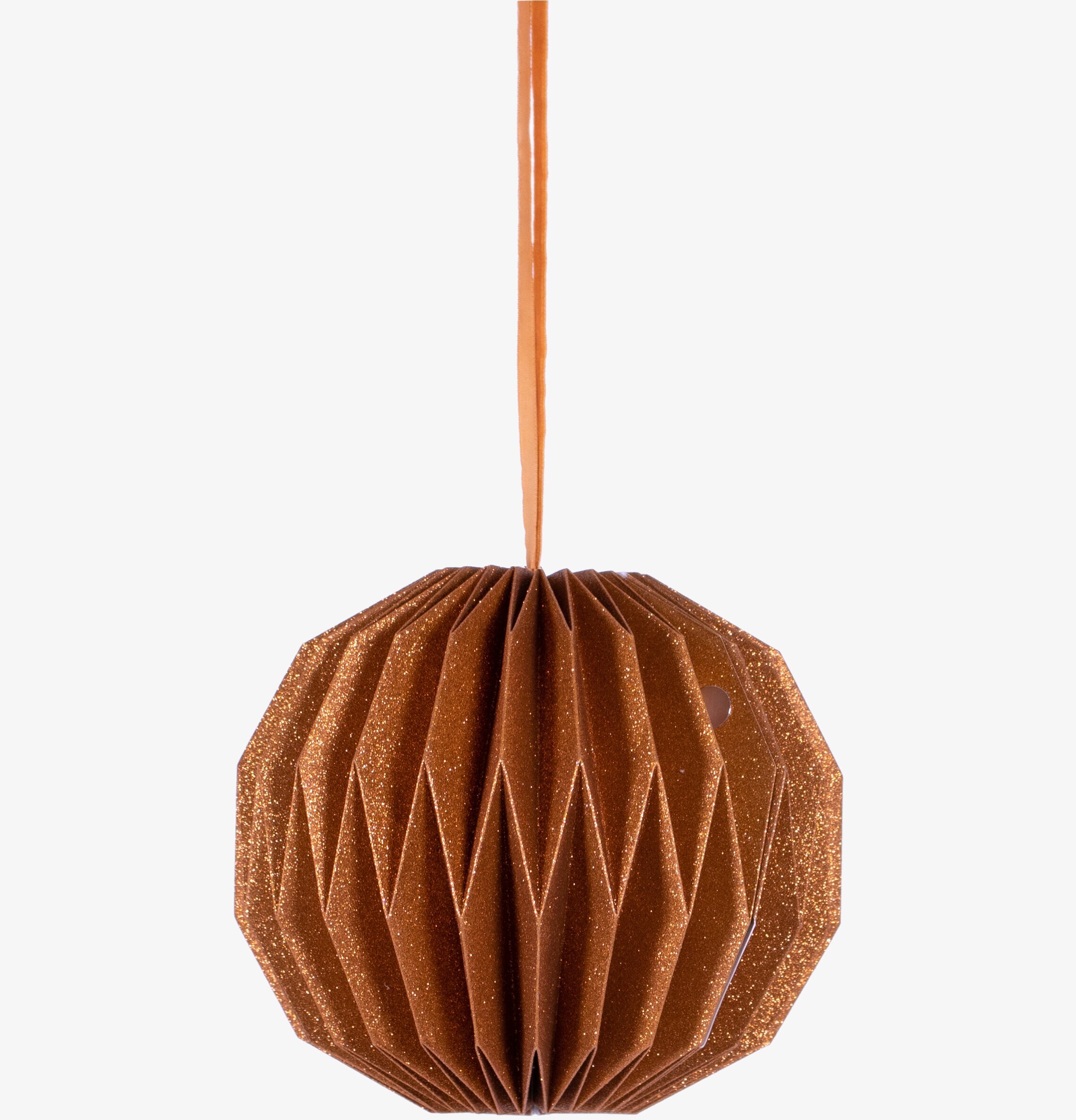 Tilly Koppar 20 cm från Watt och Veke, veckad pappersdesign