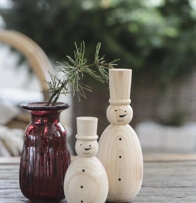 Hyacintvas Pebbled Glas Rhododendron från IB Laursen