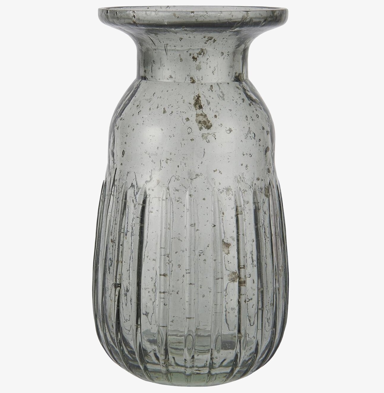 Hyacintvas Pebbled Glas Smoke från IB Laursen i rökfärgat glas