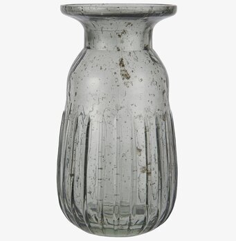 Hyacintvas Pebbled Glas Smoke från IB Laursen i rökfärgat glas