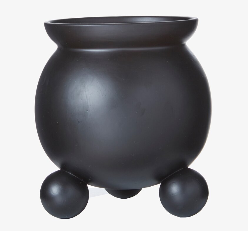 Kruka Anya L Svart från Wikholm Form med kulformade fötter
