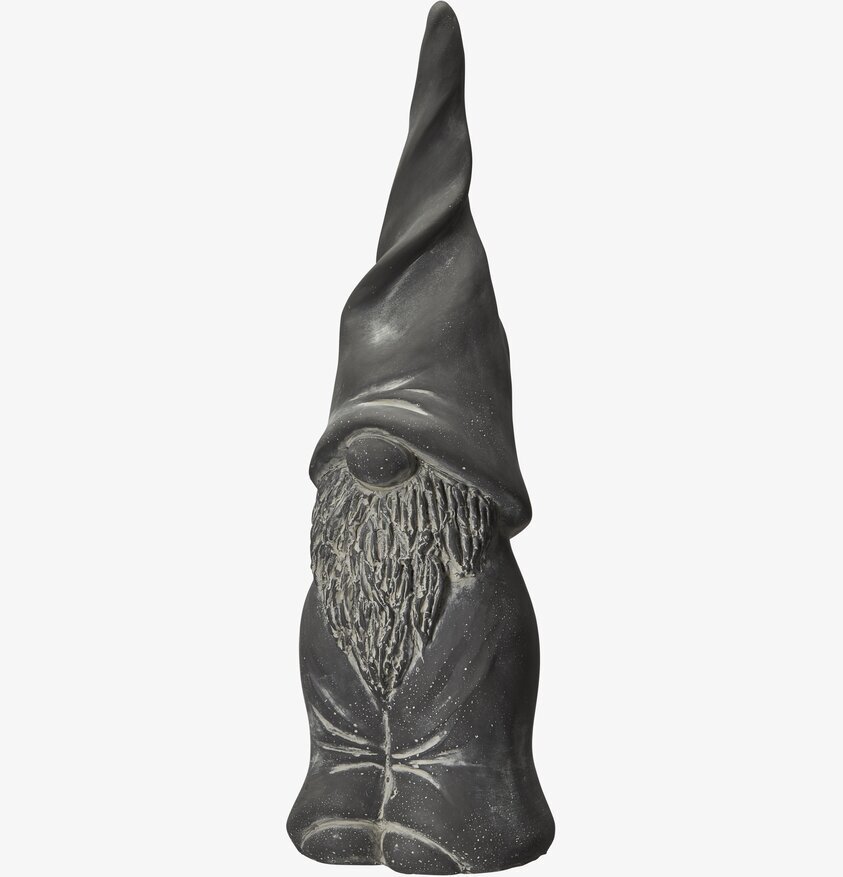 Tomte Niklas Svart Mellan från Wikholm Form med vit bakgrund