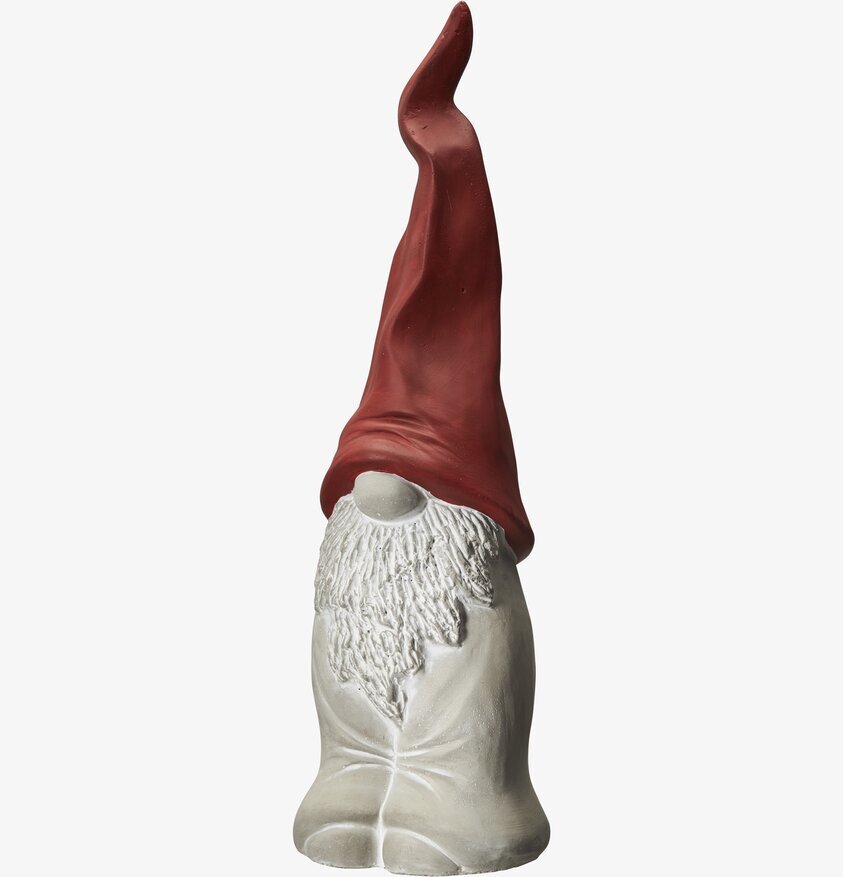 Tomte Niklas Grå/Röd från Wikholm Form med röd mössa