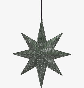 Stjärna Capella Grön 40 Cm från PR Home med perforeringar