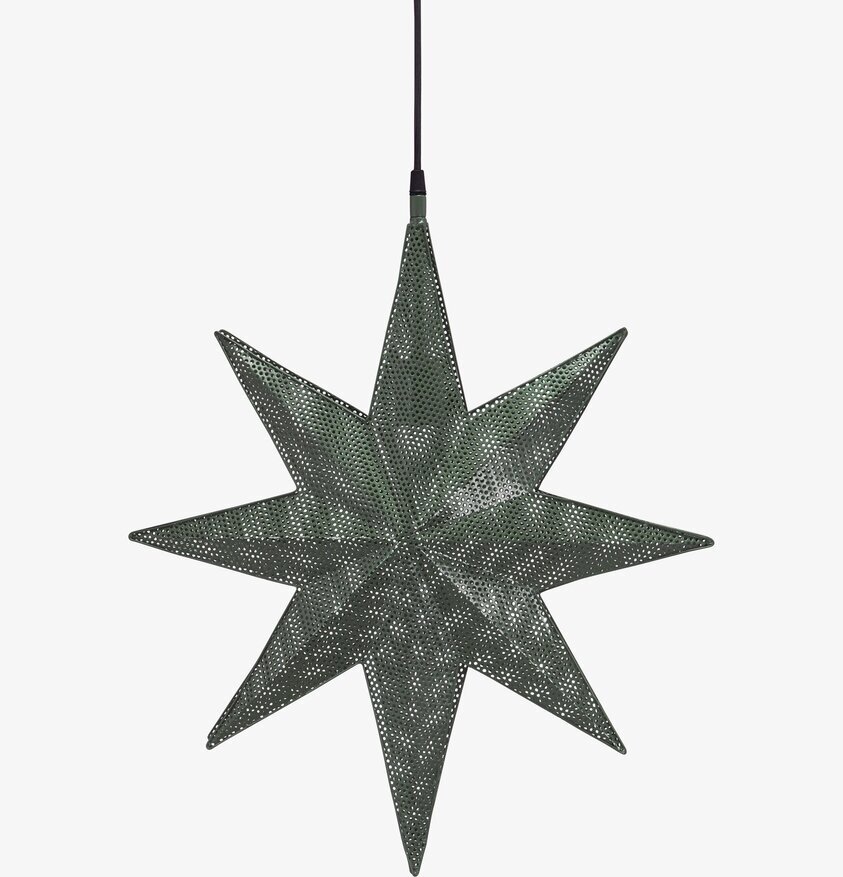 Stjärna Capella Grön 40 Cm från PR Home med perforeringar