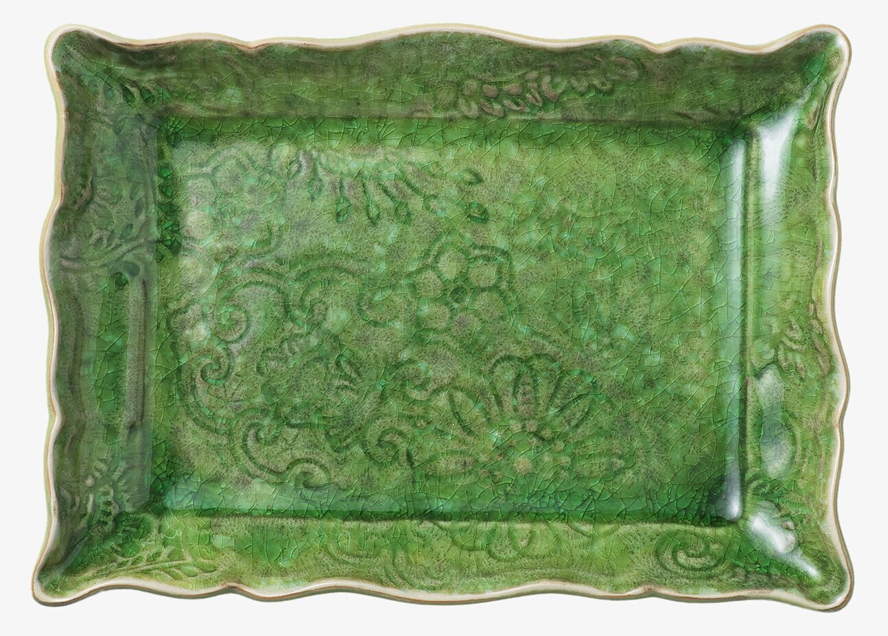 Appetizer Delikatessfat Seaweed från Sthål i grönt mönster