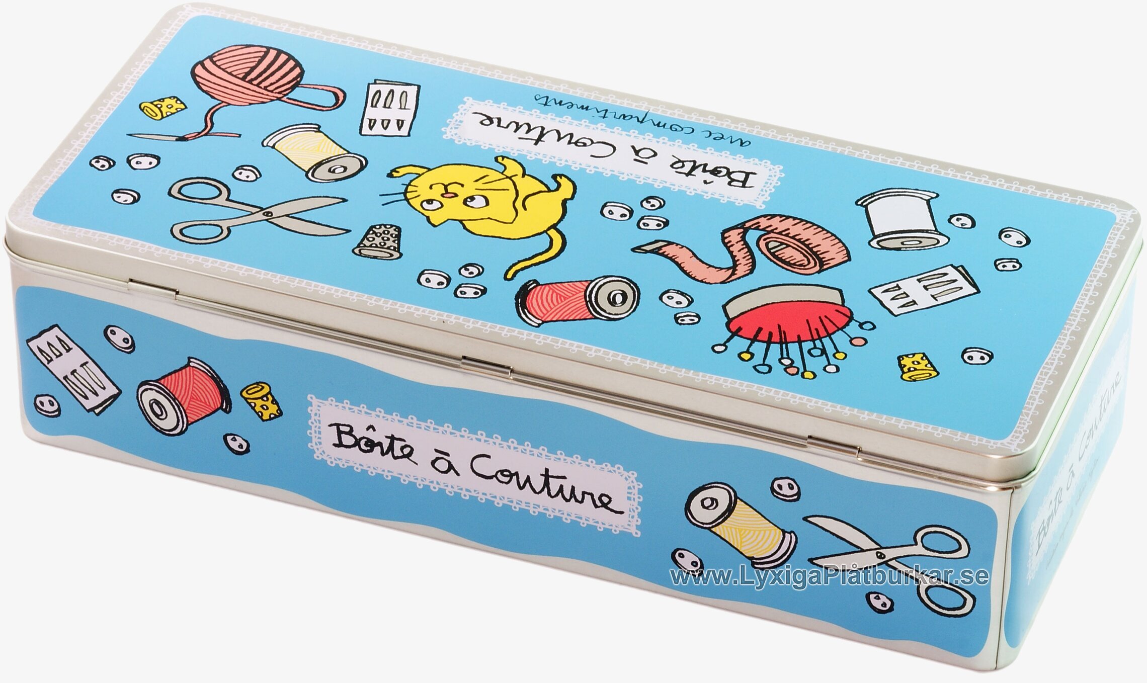 Plåtburk Sysaker blå från Derriére la porte med sysaker