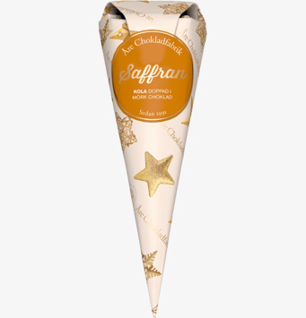 Saffranskola - Chokladstrut från Åre Chokladfabrik