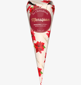 Marsipan - Chokladstrut från Åre Chokladfabrik i juldesign