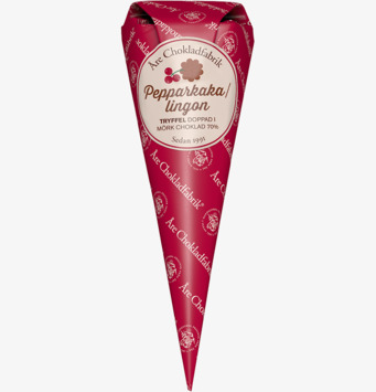 Pepparkaka/Lingontryffel - Chokladstrut från Åre Chokladfabrik