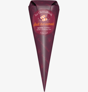 Salt Karamelltryffel - Chokladstrut från Åre Chokladfabrik