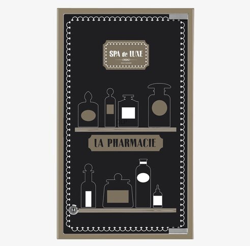 Medicinskåp Spa de luxe från Derriére la porte med lås