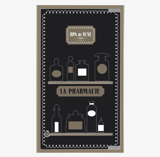 Medicinskåp Spa de luxe från Derriére la porte med lås