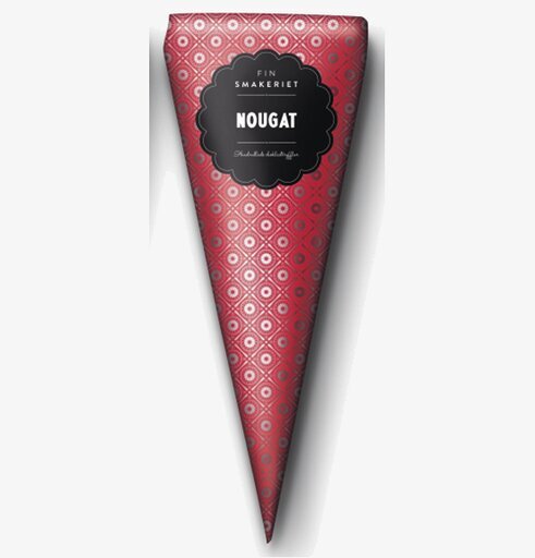 Chokladtryffel - Nougat från Finsmakeriet i röd förpackning
