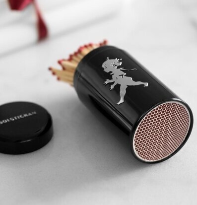 Tändsticksrör Svart Vit Solstickan Tändstickor