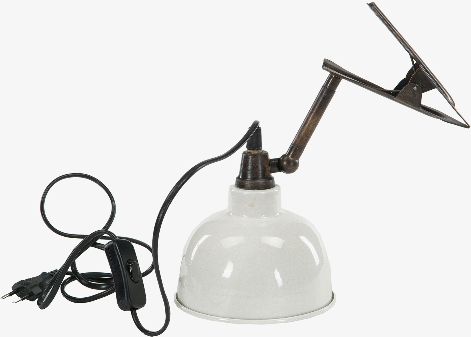 Lampa Clip El Emalj Vit från A Lot Decoration i vit emalj