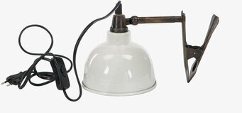 Lampa Clip El Emalj Vit från A Lot Decoration i vit emalj