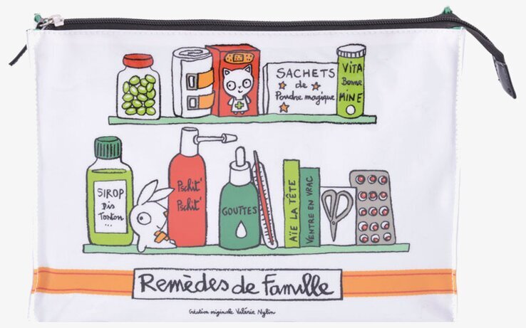 Necessär Medicin Vit från Derriére la porte med illustrationer