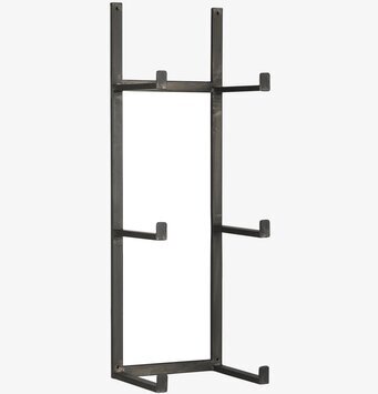 Vägghållare Murstensform från IB Laursen, metall, svart