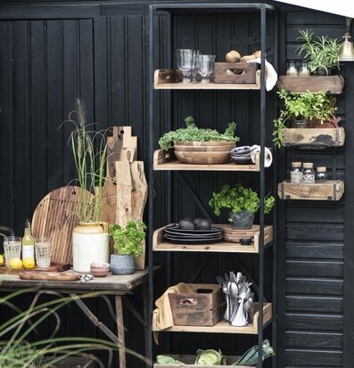 Vägghållare Murstensform från IB Laursen i rustik miljö