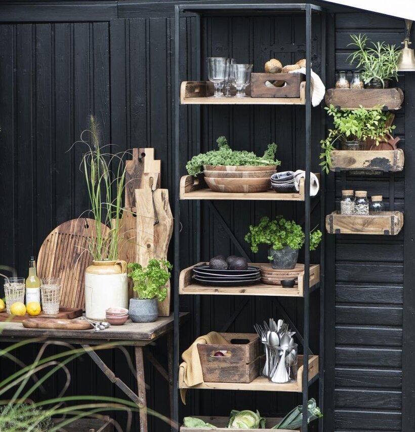 Vägghållare Murstensform från IB Laursen i rustik miljö