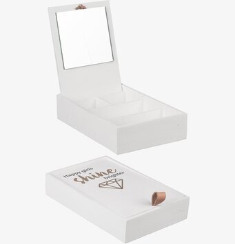 Trälåda Happy Girls från Different Design med spegel