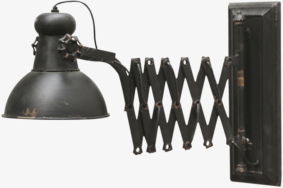 Vägglampa Factory Antik Svart från Chic Antique