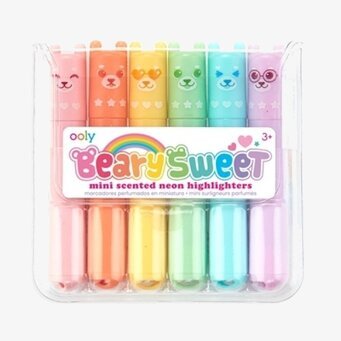 Beary Sweet Mini Scented Highlighters från Annat, 6-pack