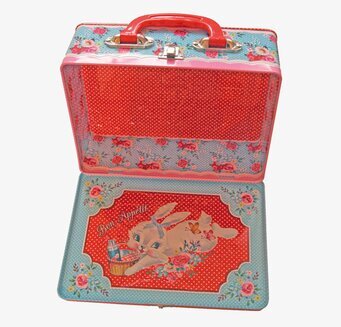 Matlåda Rådjur från Wu & Wu, färgglad och charmig plåtlåda