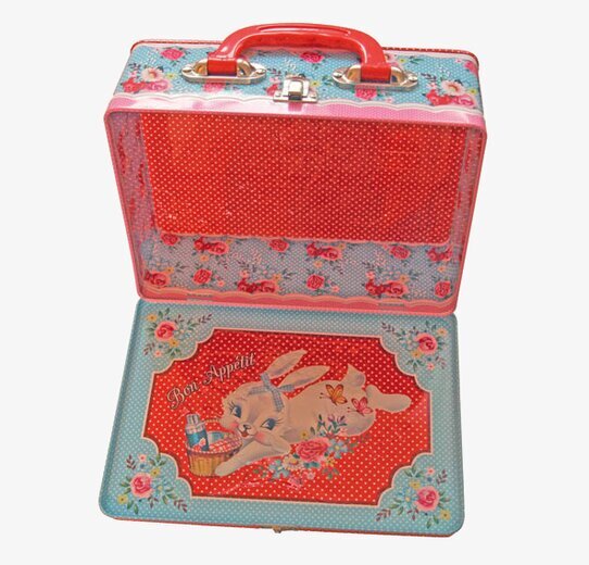 Matlåda Rådjur från Wu & Wu, färgglad och charmig plåtlåda