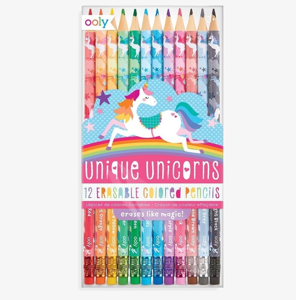 Unique Unicorns Erasable Colored Pencils från Ooly