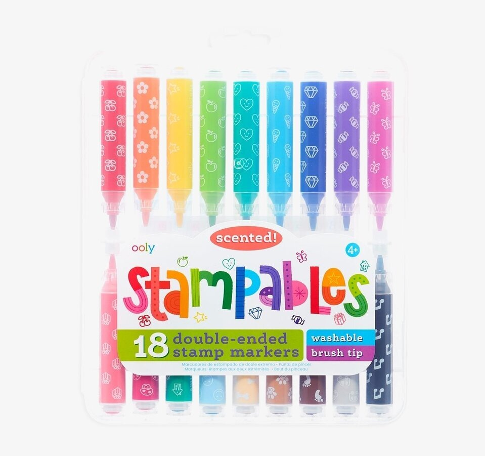 Stampables Scented Markers från Ooly i färgglad förpackning