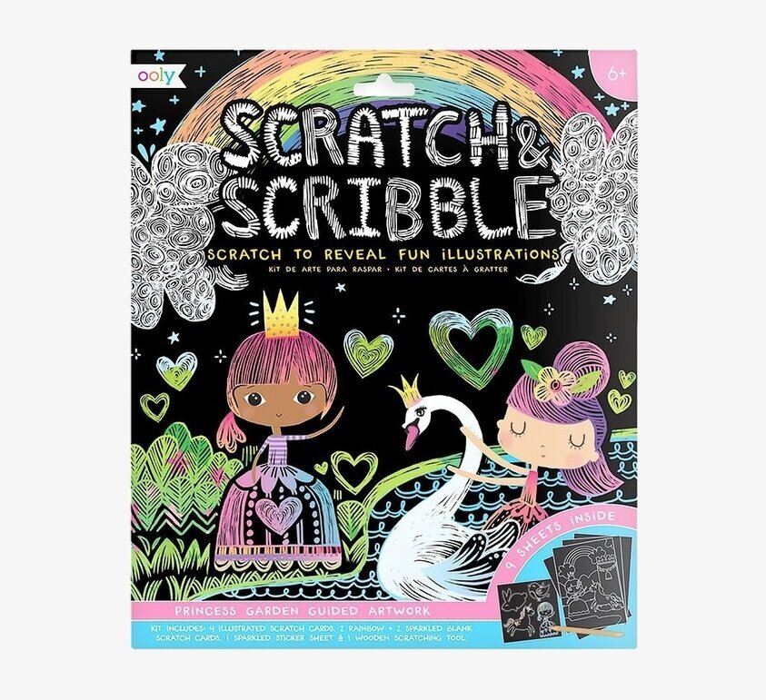 Scratch & Scribble Art Kit – Princess Garden från Ooly