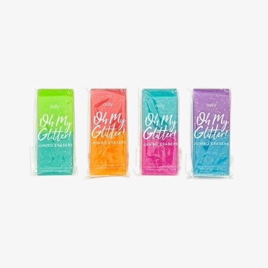 Oh My Glitter - Jumbo Eraser från Ooly i fyra färger