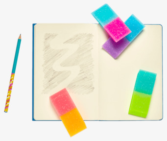 Oh My Glitter - Jumbo Eraser från Ooly på anteckningsbok
