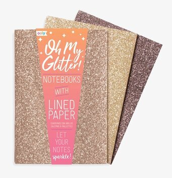 Oh My Glitter Notebook - Gold & Bronze från Ooly, glittrande