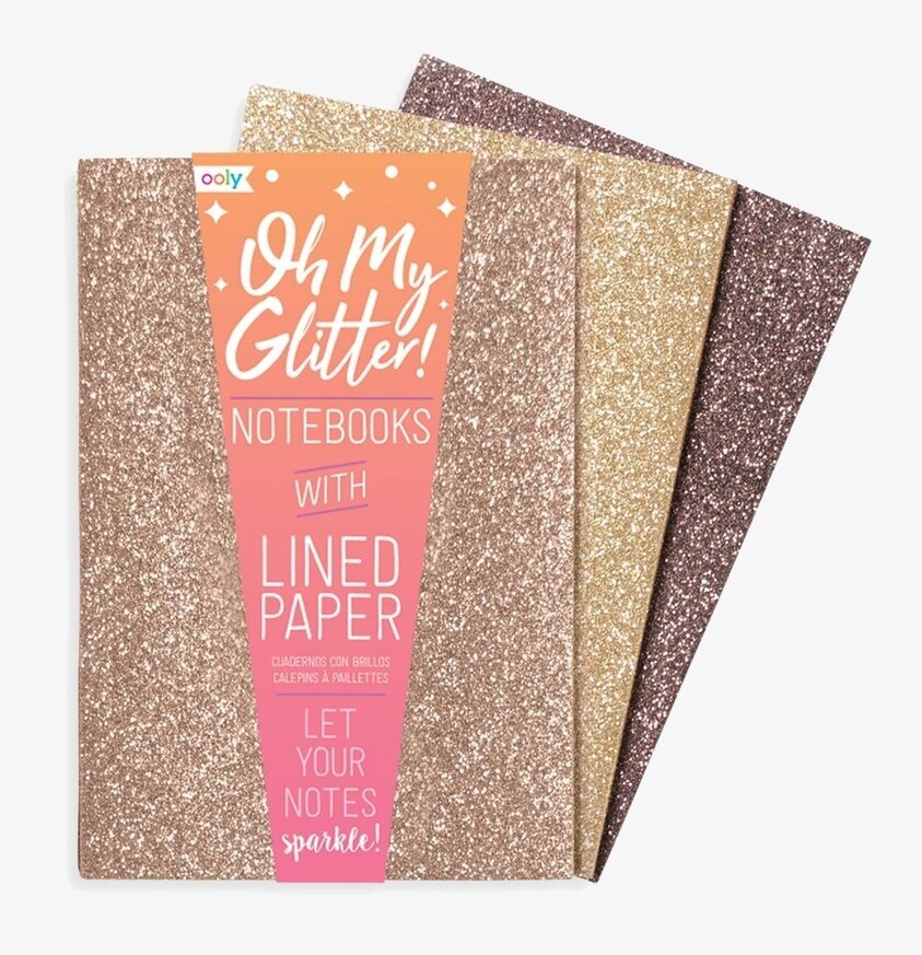 Oh My Glitter Notebook - Gold & Bronze från Ooly, glittrande