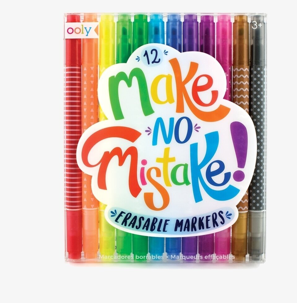 Make No Mistake Erasable Markers från Ooly i regnbågsfärger