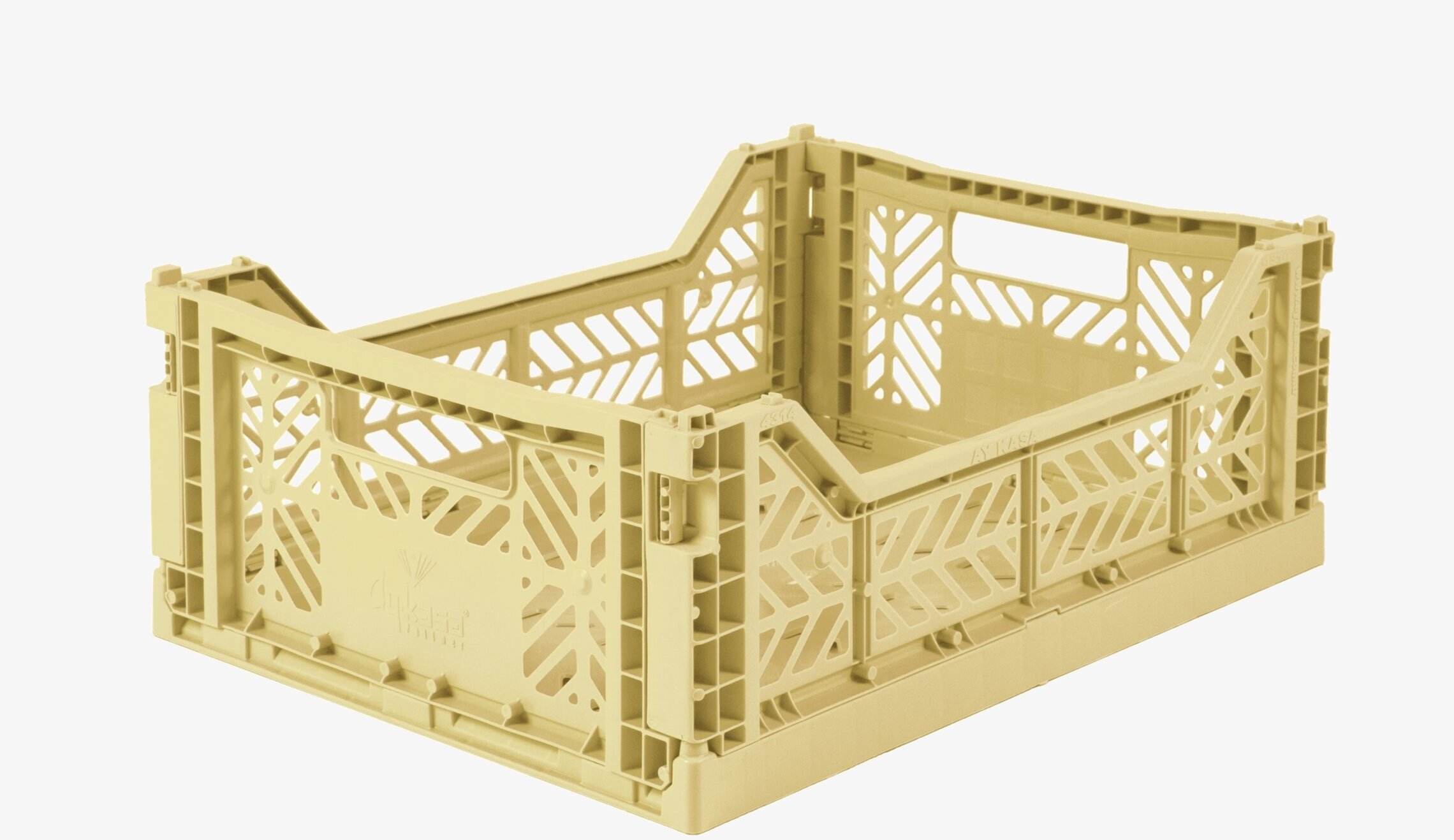 Förvaringsback Midi Banana från Aykasa i ljusgul plast