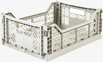 Förvaringsback Midi Light Grey från Aykasa i ljusgrå plast