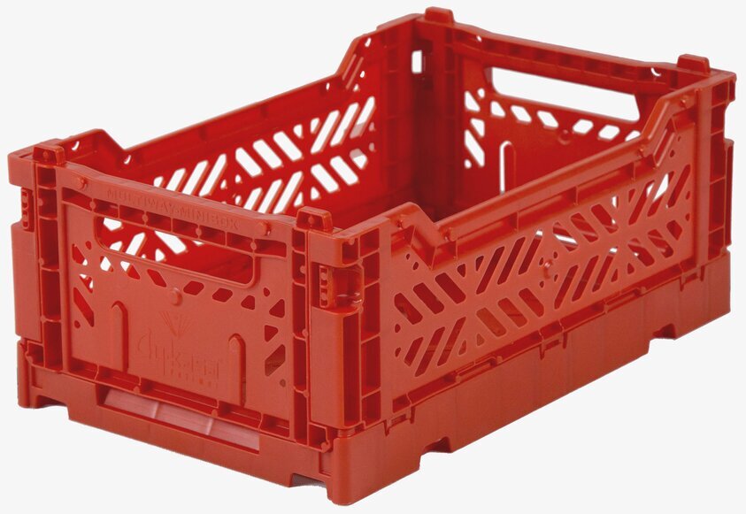 Förvaringsback Mini Red från Aykasa, kompakt och stapelbar