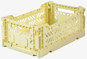Förvaringsback Mini Cream från Aykasa i krämfärgad plast