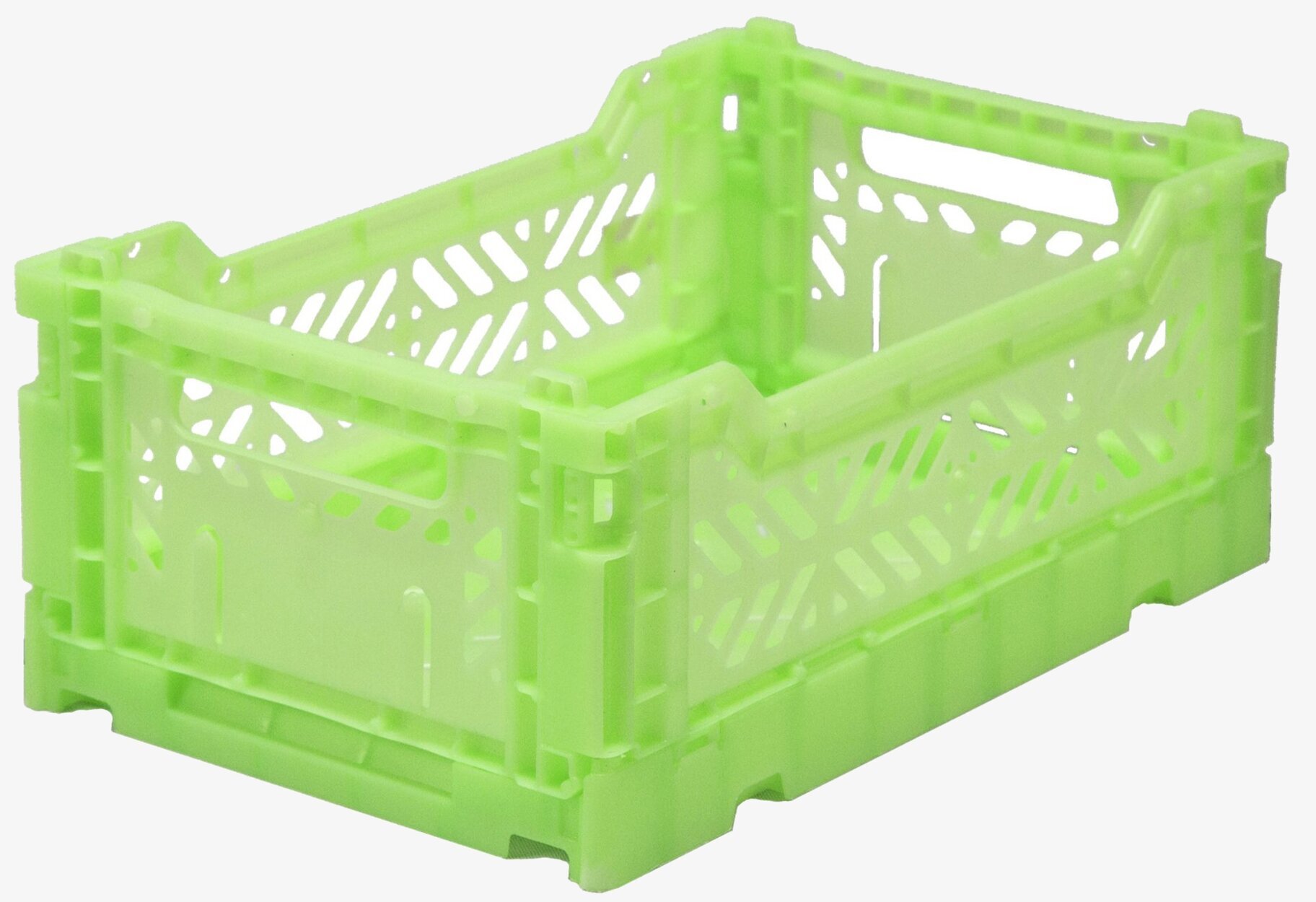 Förvaringsback Mini Fluorescent från Aykasa i limegrön färg