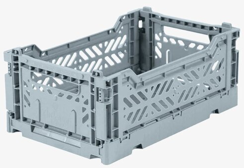 Förvaringsback Mini Pale Blue från Aykasa i ljusblå plast