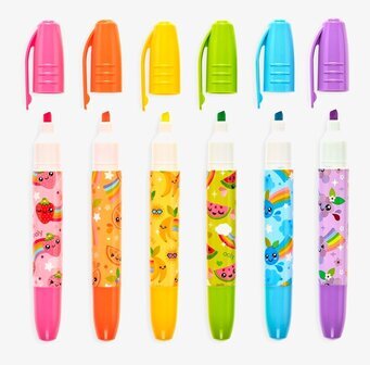 Jumbo Juicy - Scented Highlighters från Ooly, sex färger