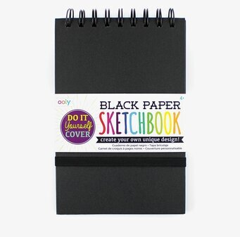DIY Cover Sketchbook Small från Ooly med svart omslag