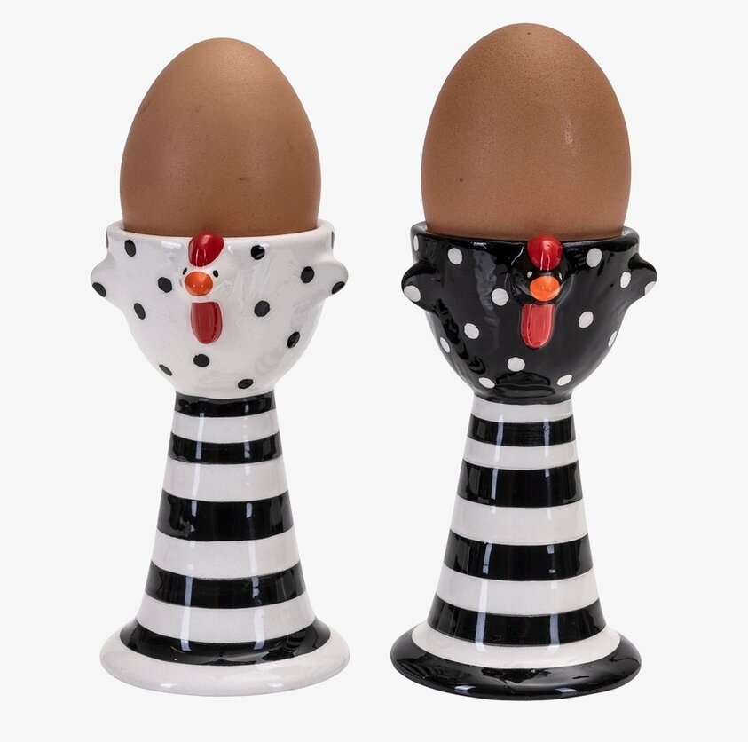 Äggkopp Höna 2-Pack från Nääsgränsgården i keramik