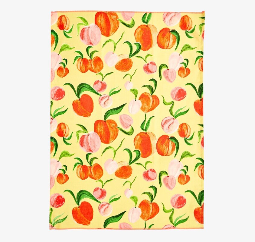 Kökshandduk Peach Print från Rice med persikomönster