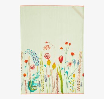 Kökshandduk Summer Flower Prints från Rice med blommönster