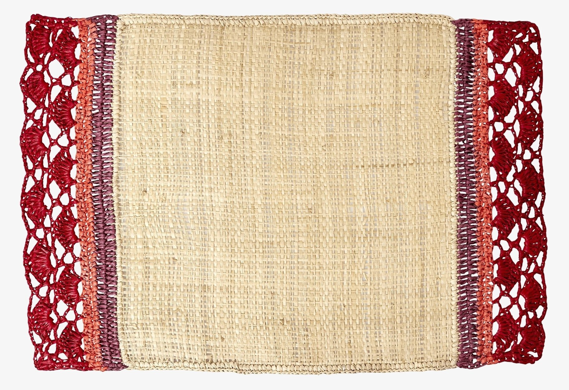 Bordstablett Purple Borders från Rice med purpurfärgad kant